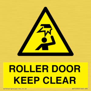 ROLLER DOOR KEEP CLEAR